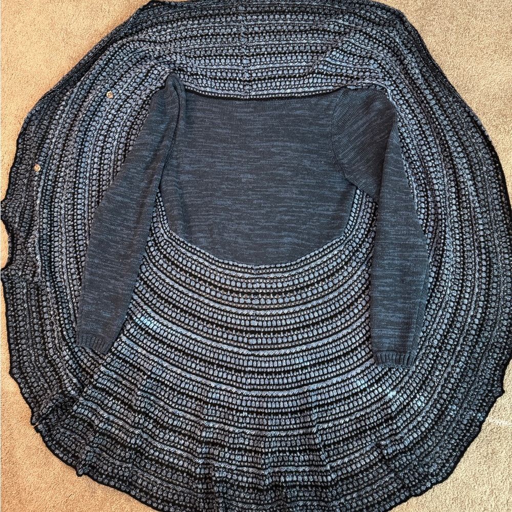Blue cardigan sweater - Picture 5 of 9